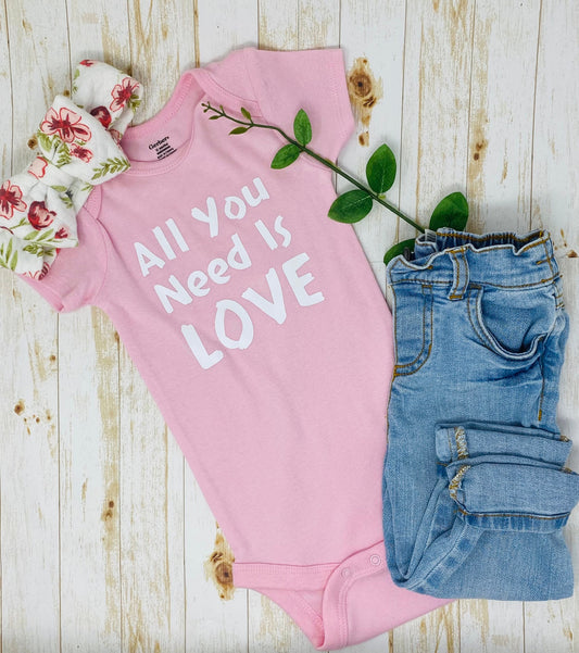 All You Need Is Love Baby Bodysuit